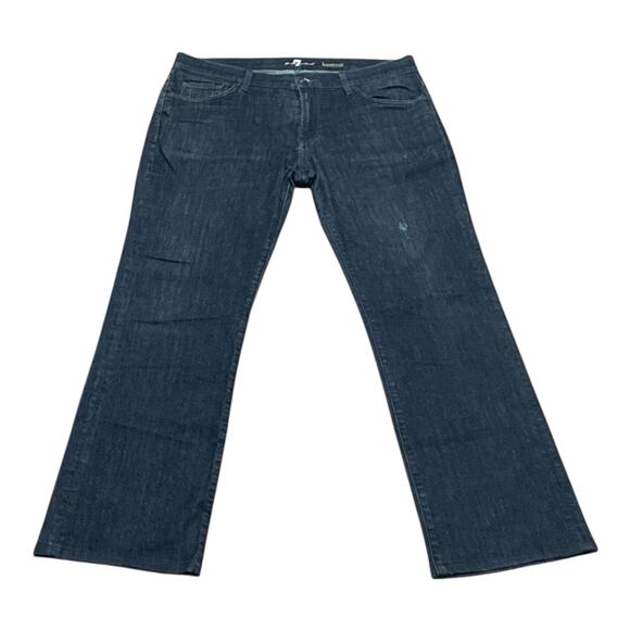7 for All Mankind Bootcut Mid Rise Jeans Dark Wash 38 - Picture 1 of 7